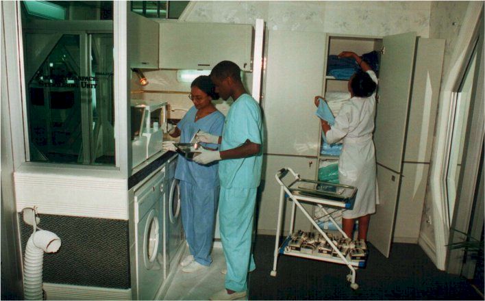 Sterilising at Aculaser Institute